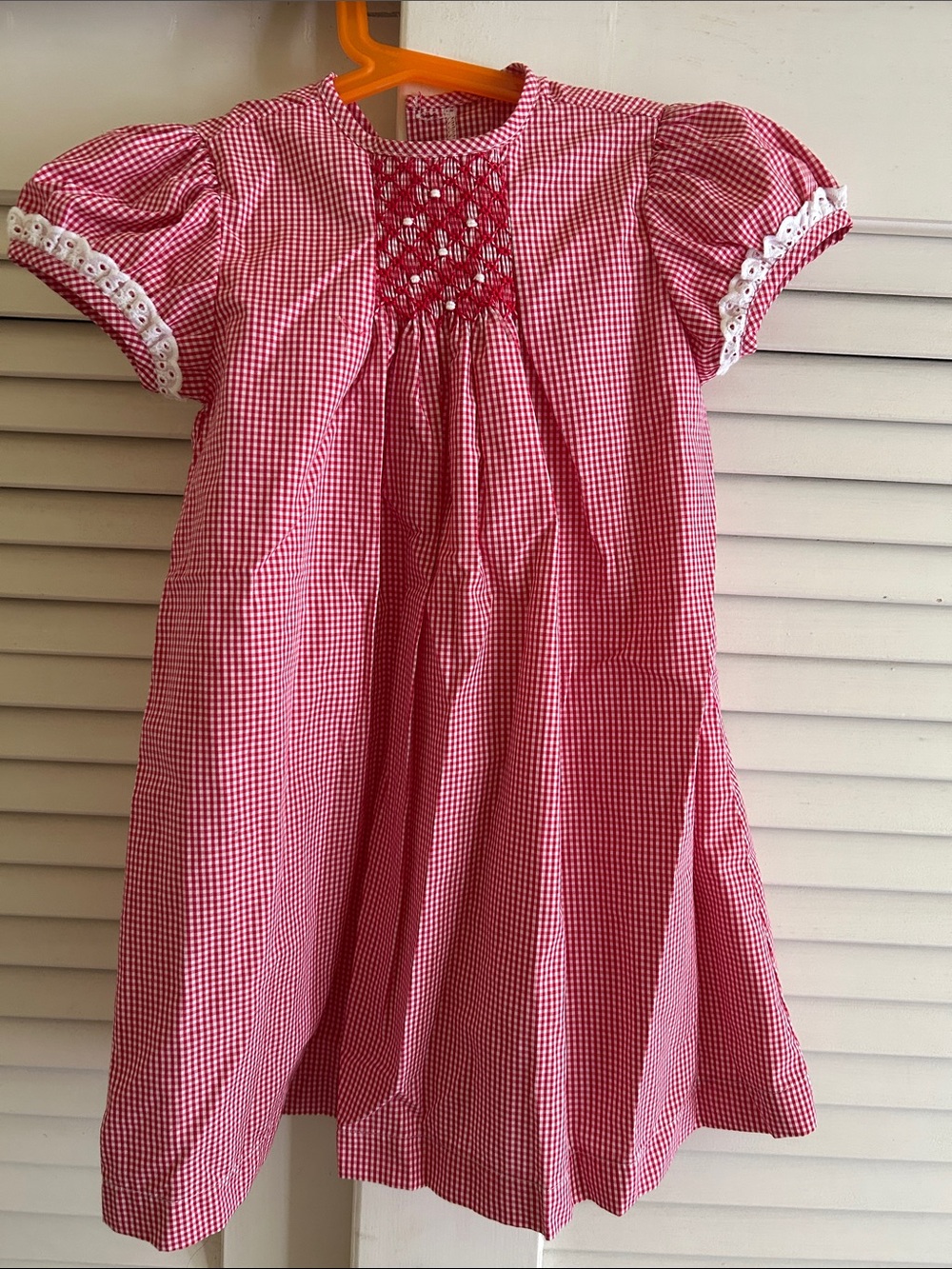 Charming Mary Red Gingham Dress (3T)